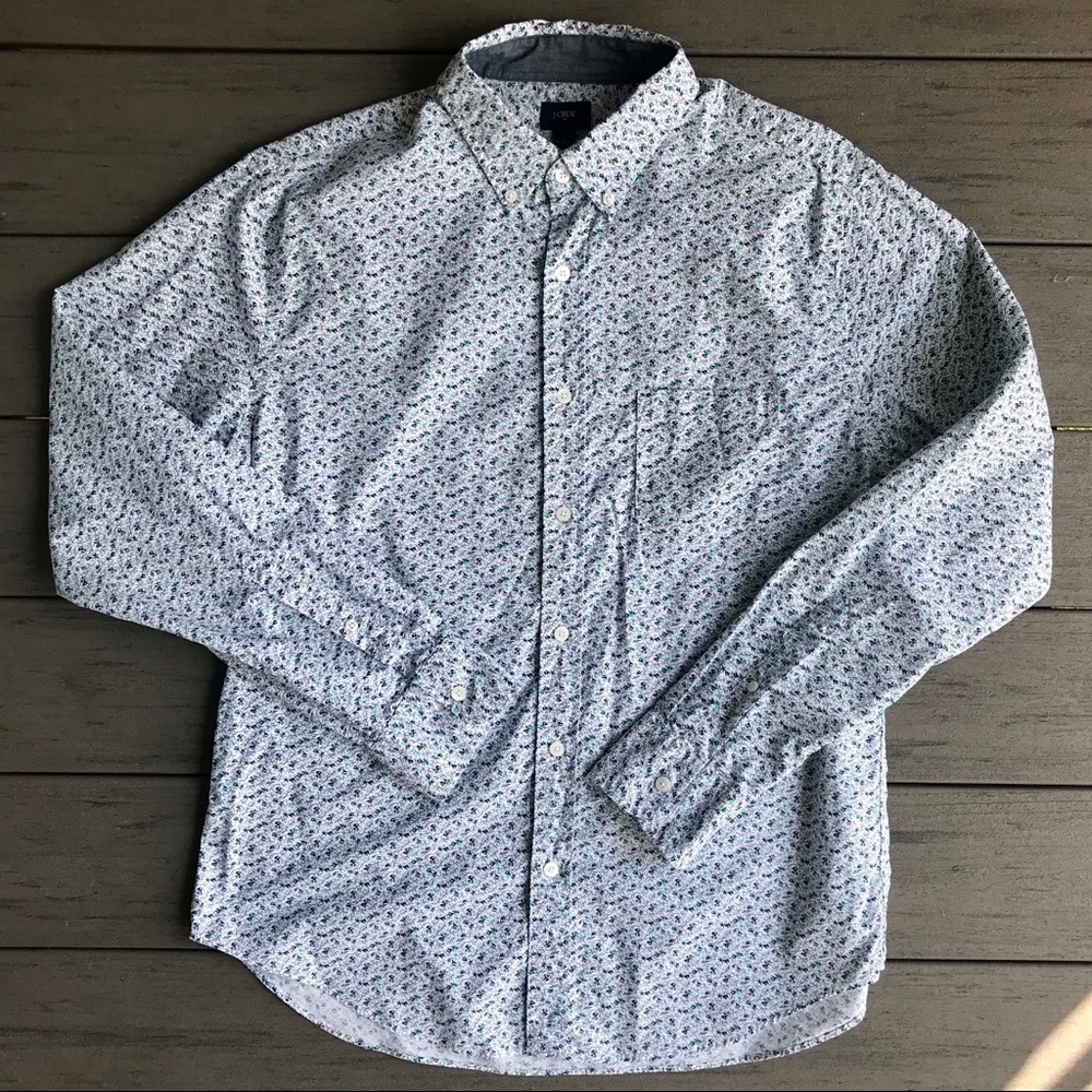 J. Crew Factory Long Sleeve Floral Button Down